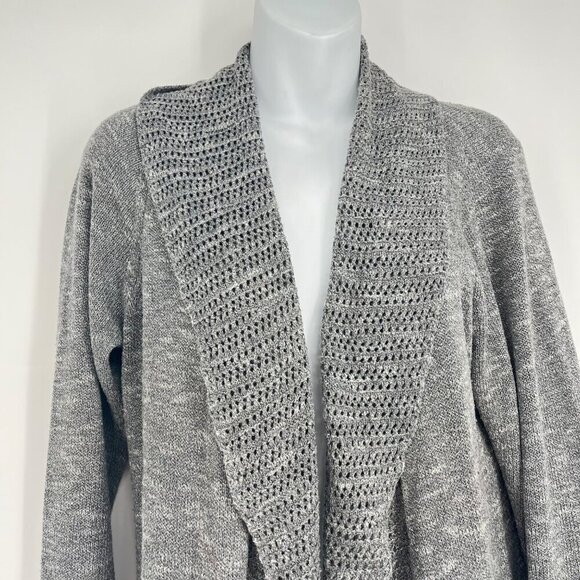 Torrid Gray Knit‎ Open Front Cardigan Sweater Size 0/Large - Picture 2 of 6